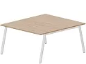 Составной Стол на 2 рабочих места (меламиновые аутлеты)