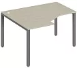 Стол эргономичный Trend на П-образном металлокаркасе, левый