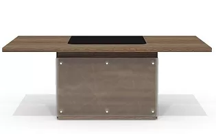 Стол руководителя с декор. траверсом