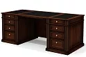 Стол руководителя двухтумбовый, без центрального лотка