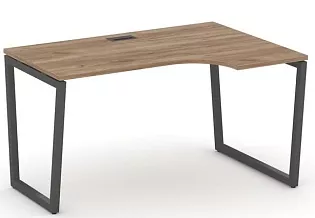 Стол рабочий эргономичный на T2-образных опорах 40х40 (Левый/Правый)