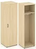 Гардероб узкий глубокий универсальный, задняя стенка ЛДСП