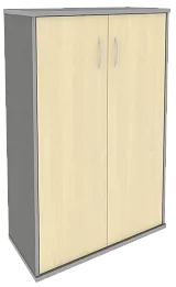 Офисный шкаф средний широкий (2 средние двери ЛДСП)