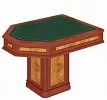 Стол приставной (кожаный бювар)