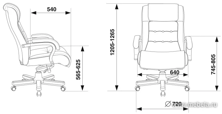 кресло T-9926 Walnut