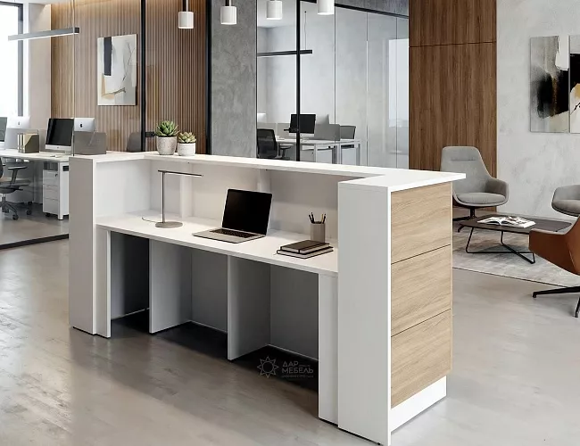 фото стойка ресепшн Steel №2