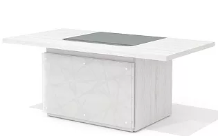 Стол руководителя с декор. траверсом