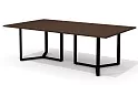 Стол для переговоров на металлокаркасе (черн. опоры)