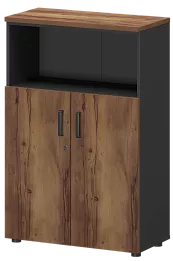 Офисный шкаф для документов полузакрытый