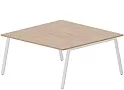 Составной Стол на 2 рабочих места (меламиновые аутлеты)