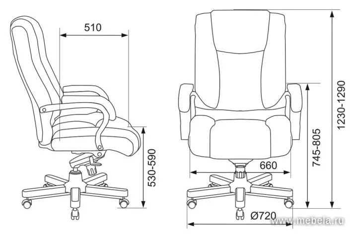 кресло T-9925 Walnut