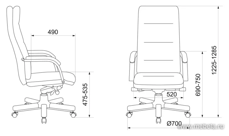 кресло T-9927 Walnut