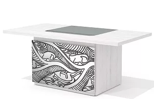 Стол руководителя с декор. траверсом