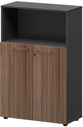 Офисный шкаф средний с нишей