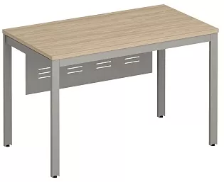 Стол письменный на металлокаркасе с металлическим экраном