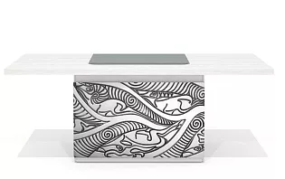 Стол руководителя с декор. траверсом