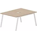 Составной Стол на 2 рабочих места (2 эргономичных выреза)