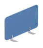 Экран настольный торцевой промежуточный (ткань, алюминиевый кант) для столов гл.78см