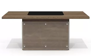 Стол руководителя с декор. траверсом