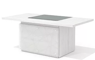 Стол руководителя с декор. траверсом