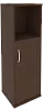 Офисный шкаф узкий средний полузакрытый, Л/Пр.