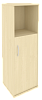 Офисный шкаф узкий средний полузакрытый, Л/Пр.