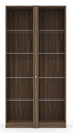 Стеллаж высокий (полки стекло) с подсветкой