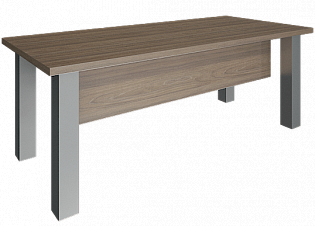 Стол для руководителя на металлокаркасе