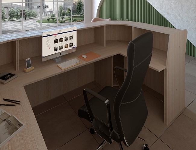 фото стойка ресепшн Эдем + №4