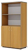 Офисный шкаф комбинированный, средний