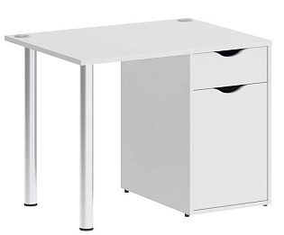 Стол компьютерный на металлокаркасе с тумбой