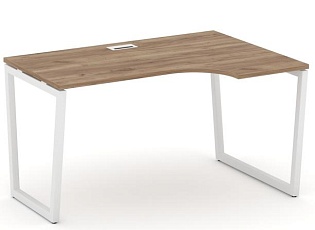 Стол рабочий эргономичный на T2-образных опорах 40х40 (Левый/Правый)