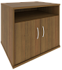 Офисная тумба для оргтехники, с нишей и распашными дверцами