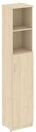 Офисный шкаф узкий полуоткрытый, Л/Пр.