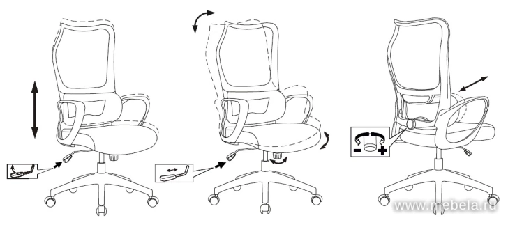 кресло Sigma-2 Black