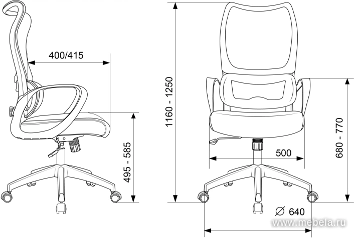 кресло Sigma-2 Black