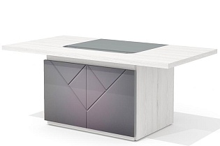 Стол руководителя с декор. траверсом