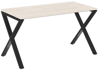 Стол рабочий на металлокаркасе (x-образные опоры)