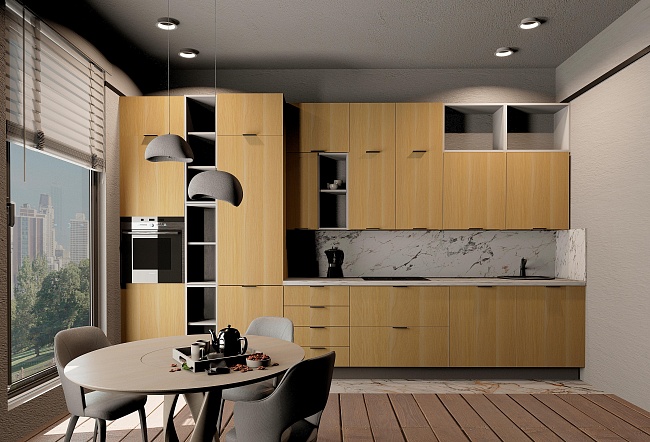 фото Офисная кухня Vok МДФ №4