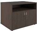 Офисная тумба для оргтехники, с нишей и распашными дверцами