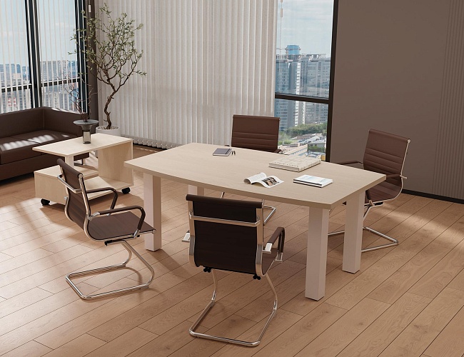 фото столы First Metal Maple