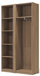 Стеллаж высокий (полки ЛДСП)с гардеробом