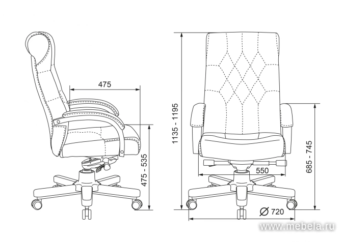 кресло T-9928 Walnut