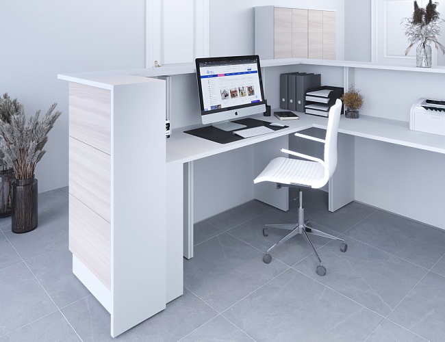 фото стойка ресепшн Steel №3